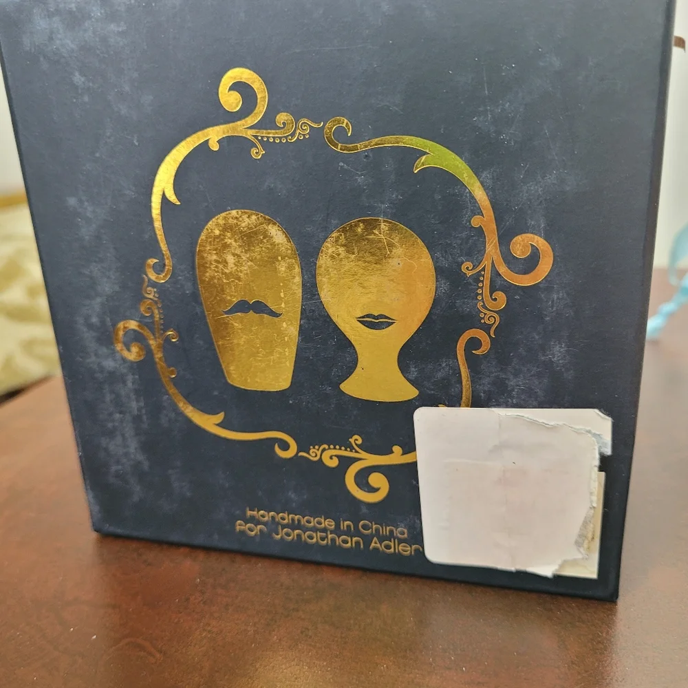 Jonathan Adler Mr & Mrs Muse Gold Ornaments